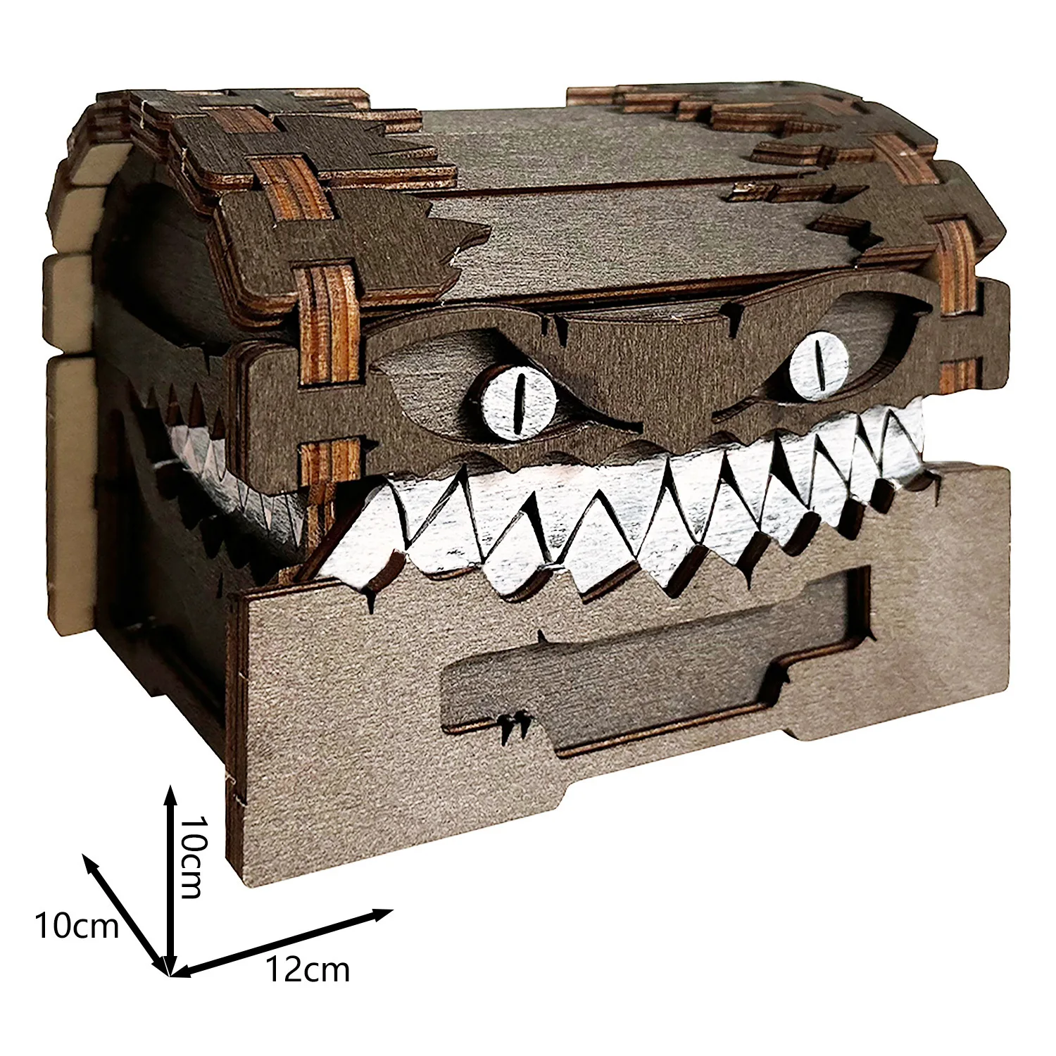 Dungeons & Dragons Game Figures Wooden Treasure Chest Monster Craft Decoration Creative Halloween Toy Gifts Collectible Display
