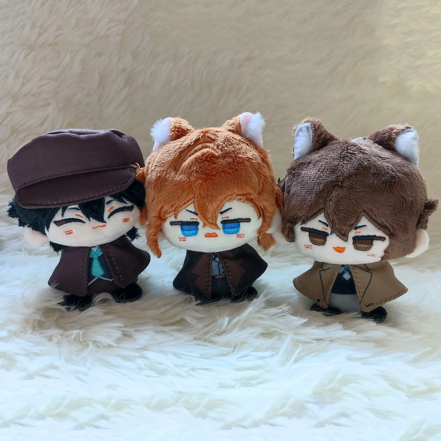 

Плюшевый брелок-подвеска 10 см: Дазай Осаму, Накахара Чуя, Эдогава Ренпо — милые аниме-персонажи, мягкая игрушка, подарок для косплея