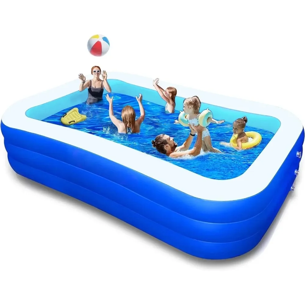

Inflatable Pool for Kids and Adults Oversized Thickened Family Swimming Pool for Toddlers, Outdoor, Garden, Summer Water Party