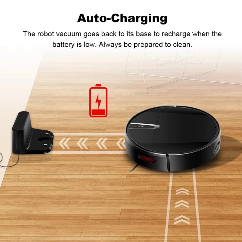 หุ่นยนต์ดูดฝุ่นถูพื้นแบบเปียก พร้อมระบบ Smart Mapping, แอป WiFi, มอเตอร์ไร้แปรงถ่าน เหมาะสำหรับขนสัตว์เลี้ยง พรม และพื้น