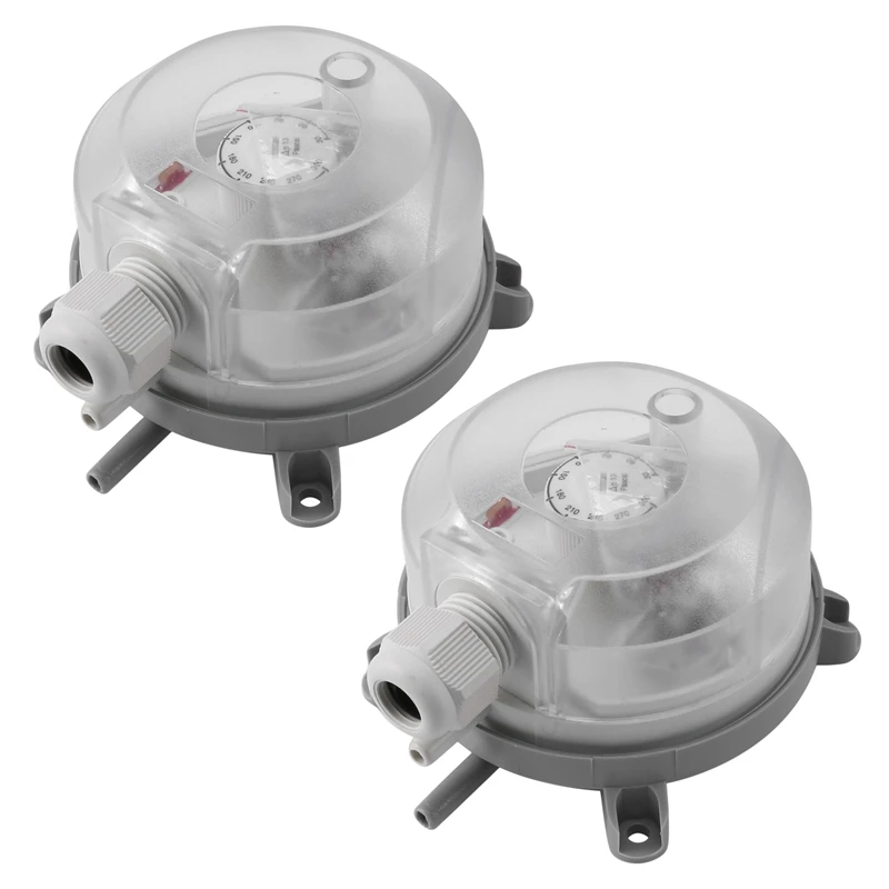 

2X Air Differential Pressure Switch 30-300Pa 1K-5Kpa Adjustable Micro- Pressure Air Switch