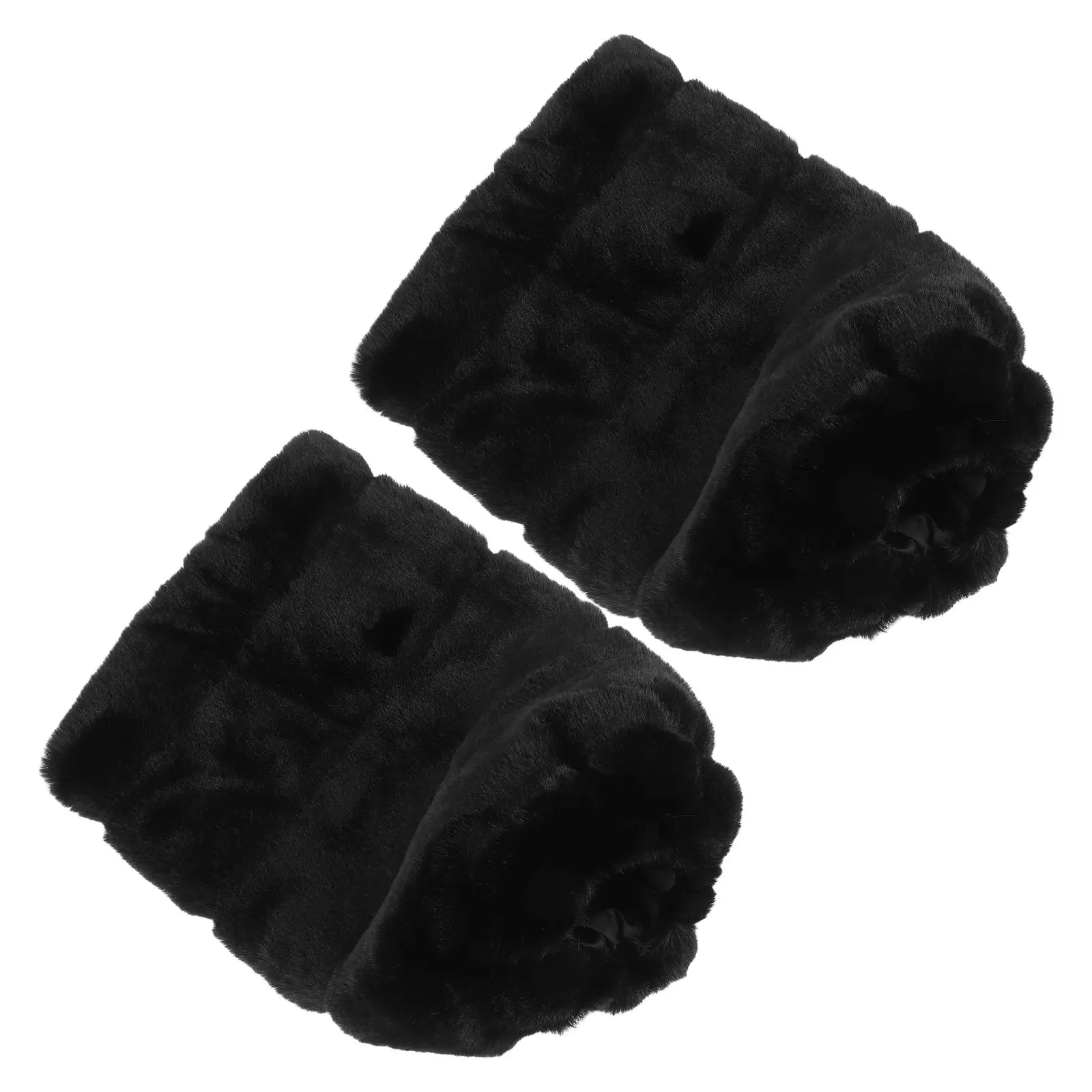 

1 Pair Black Faux Leg Warmers 30cm Long Boot Cuffs Women Winter Warm Leg Warmer Cuff Short Socks Style Comfortable Eco