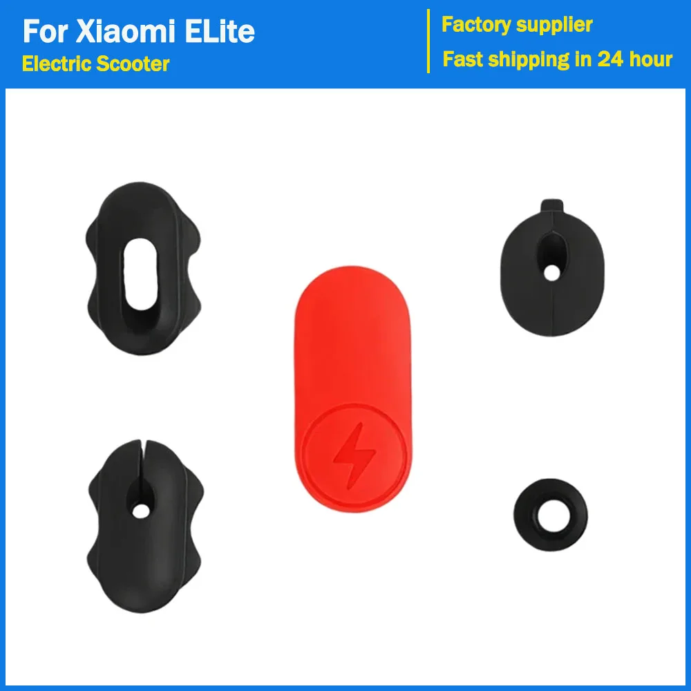 

Electric Scooter Silicone Sleeve Charge Plugs Port Cover for Xiaomi ELite Kickscooter Rubber Line Charging Port Dust Plug Parts