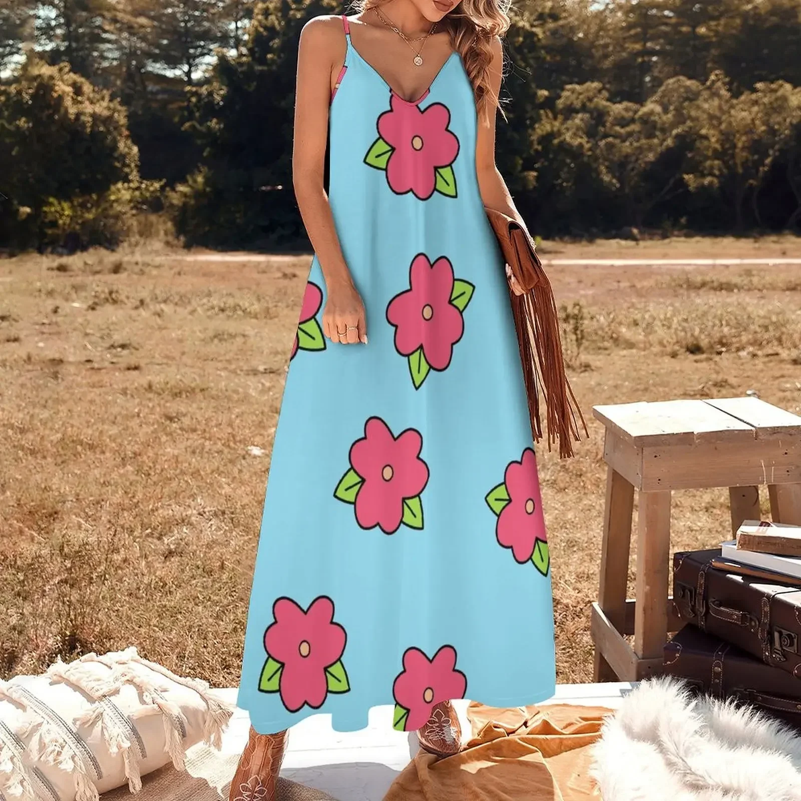 Homer's Hawaiian Muumuu Sleeveless Dress ceremony dresses dress women summer 2024 Dress