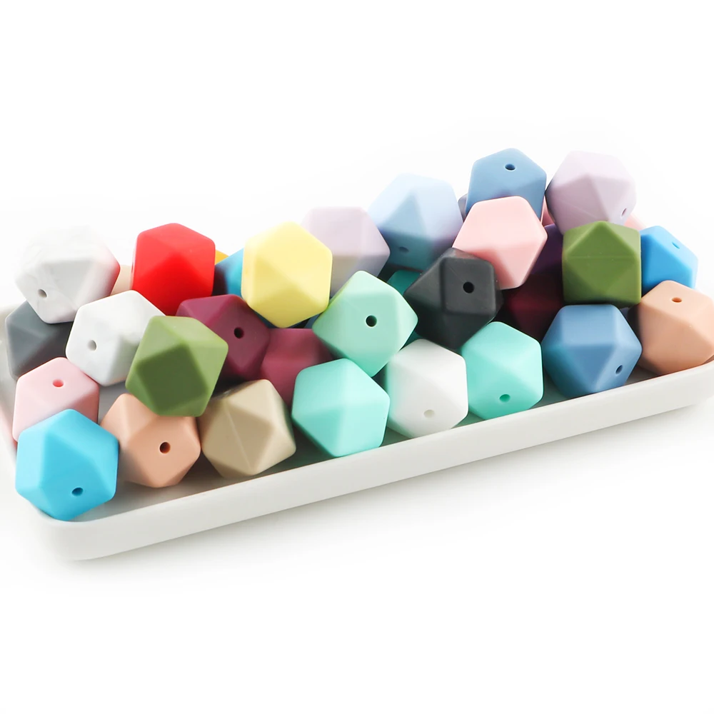 

30 шт. шестигранные силиконовые бусины 17 мм, свободные силиконовые бусины, пищевой класс, сделай сам, ручка из бисера, ожерелье, аксессуары для изготовления ювелирных изделий