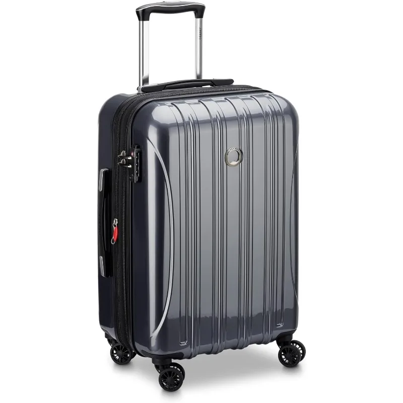 Tas Koper Helium Aero Hardside Expandable dengan Roda Spinner, Titanium, Ukuran Kabin 21 Inci