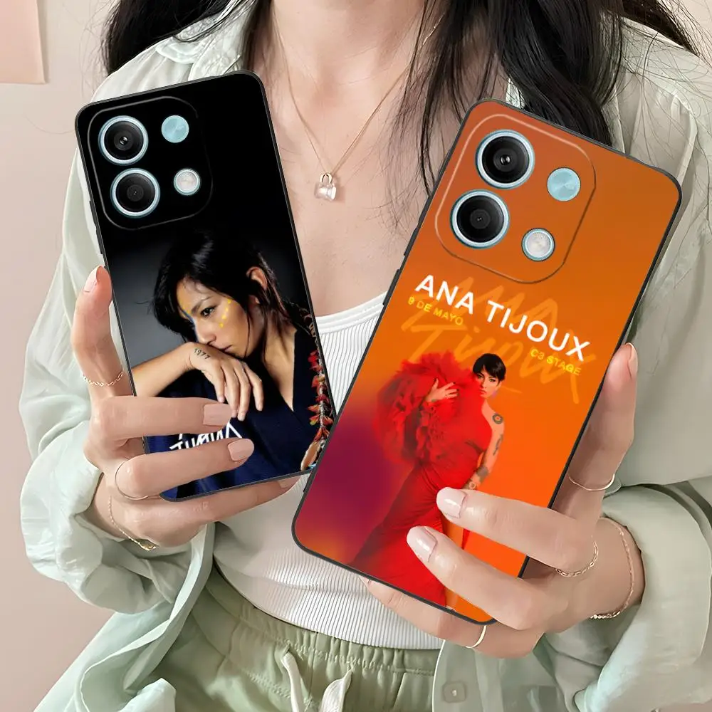 Ana Tijoux حافظة هاتف محمول لهاتف Xiaomi Redmi Note 14 13 12 11 S Pro Plus 4G 5G غطاء طباعة ملون فاخر جميل #4