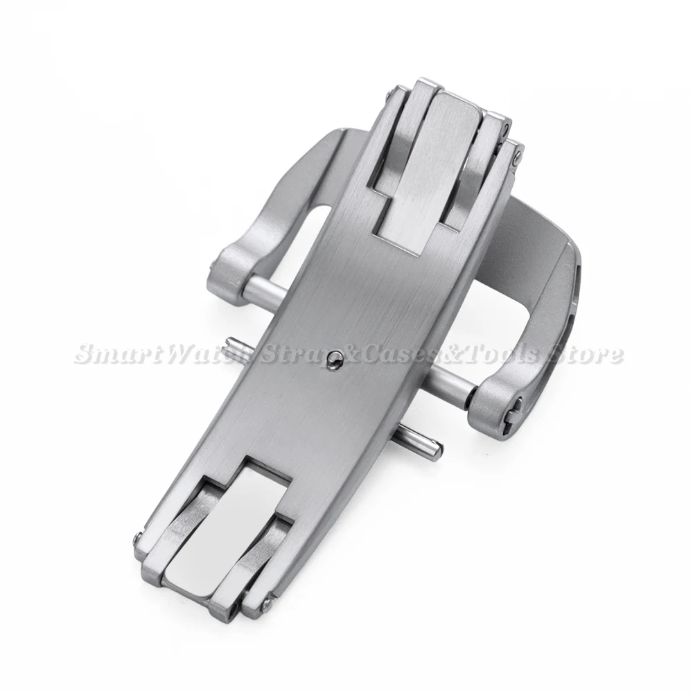 Chiusura deployante con fibbia per orologio in acciaio inossidabile massiccio per Richard Mille 18mm 20mm Fibbia con cinturino in gomma di ricambio per orologi