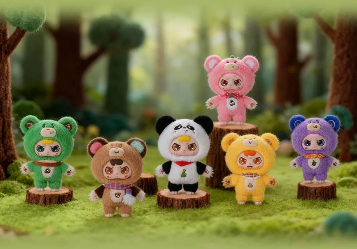 

Коллекционная фигурка Youbi Bear Club Blind Box: милый стилизованный подарок для девочек и на день рождения, для декора дома