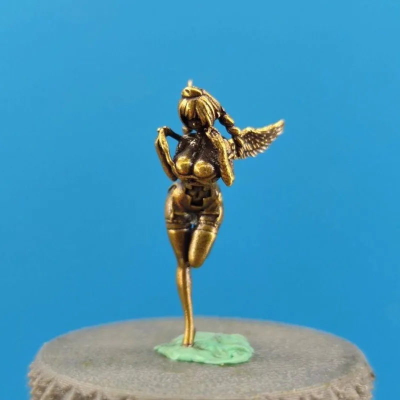 Metal Brass Attractive and Sexy Beauty Angel Action Figures Micro-scene Photography Props Toys Miniature Ornament Accessories