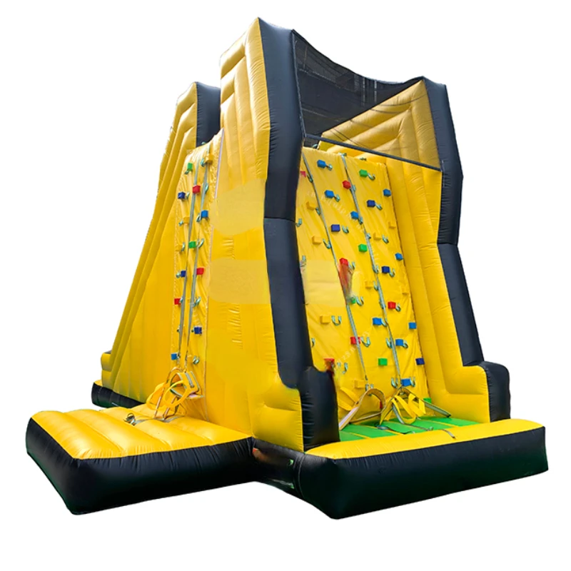 Commercial Inflatable Rock Climbing Wall Mountain Three Sides for kids and adults