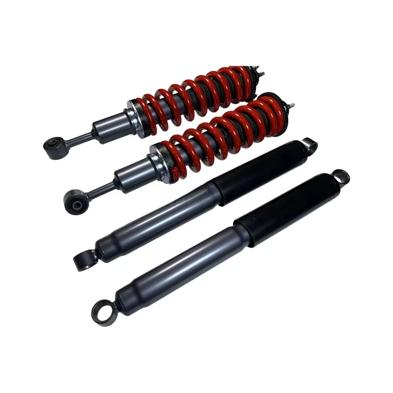 Upgraded Front and Rear Spiral Shock Absorbers for Off-road Modification Bolded and Raised by 2 Inches for