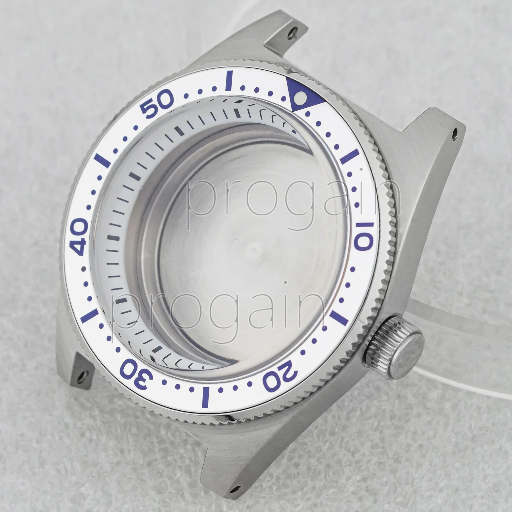 Bubble Sapphire Crystal Glass watch case Stainless Steel 300M Diving Parts Fit 4R36 NH34 NH35 NH36 Movement Rrplacements