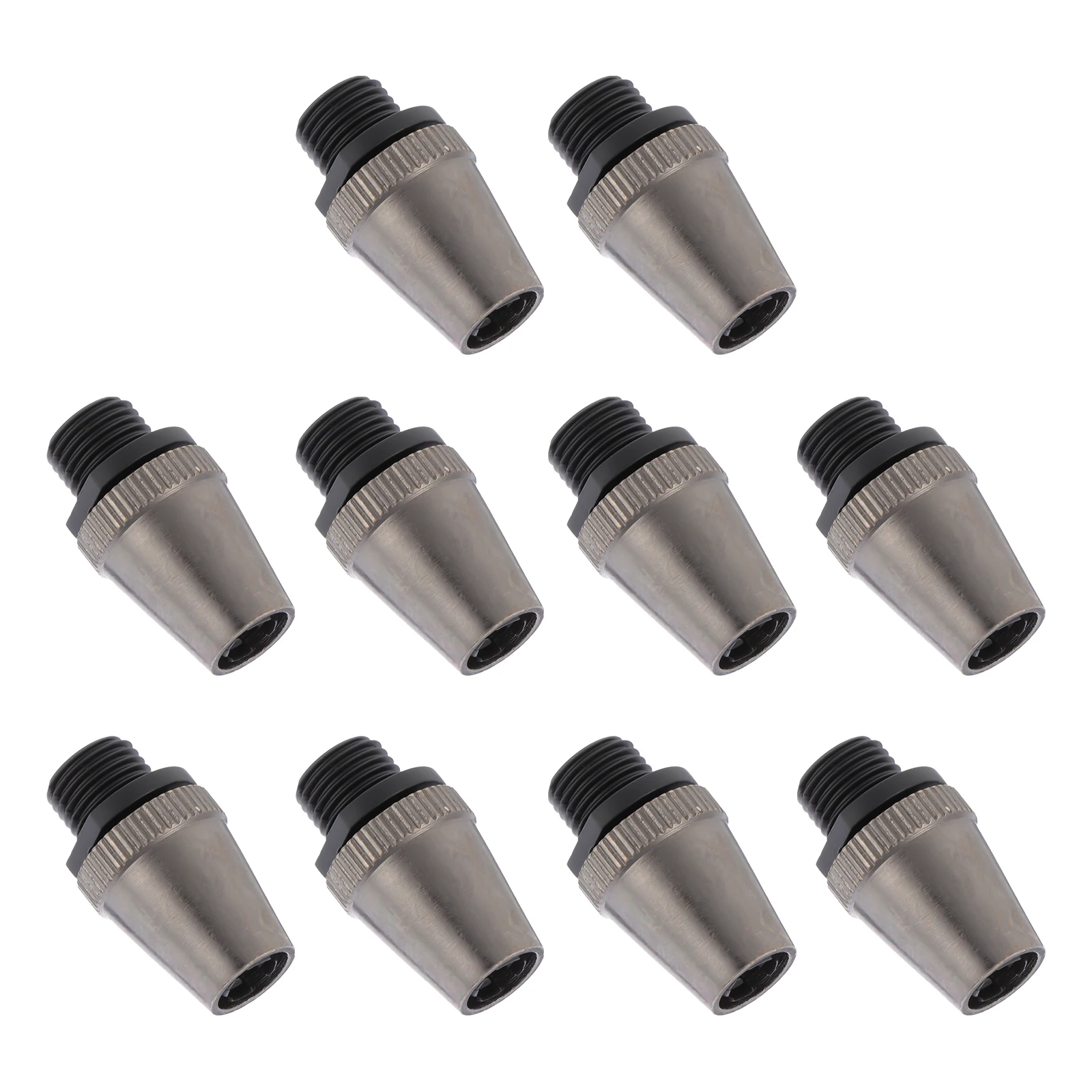 

10 pcs Wire Clips Cable Management Clamps Hanger Pins Black Brass Connectors Iron PC Material Strong Safe Long Term Use