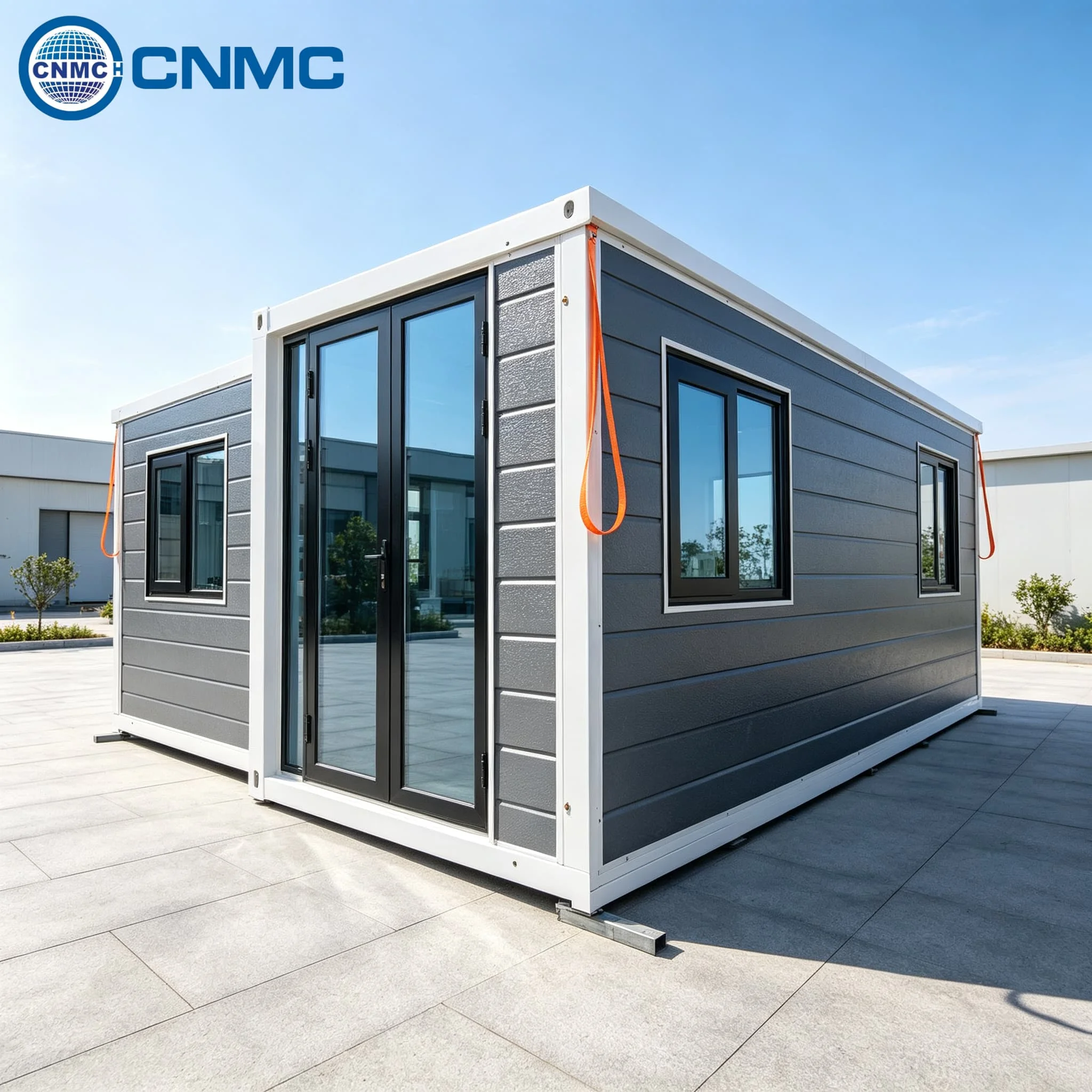 20FT Expandable Modular Container Tiny Home, Custom Kitchen & Bathroom Steel Frame for Camping & Site Office