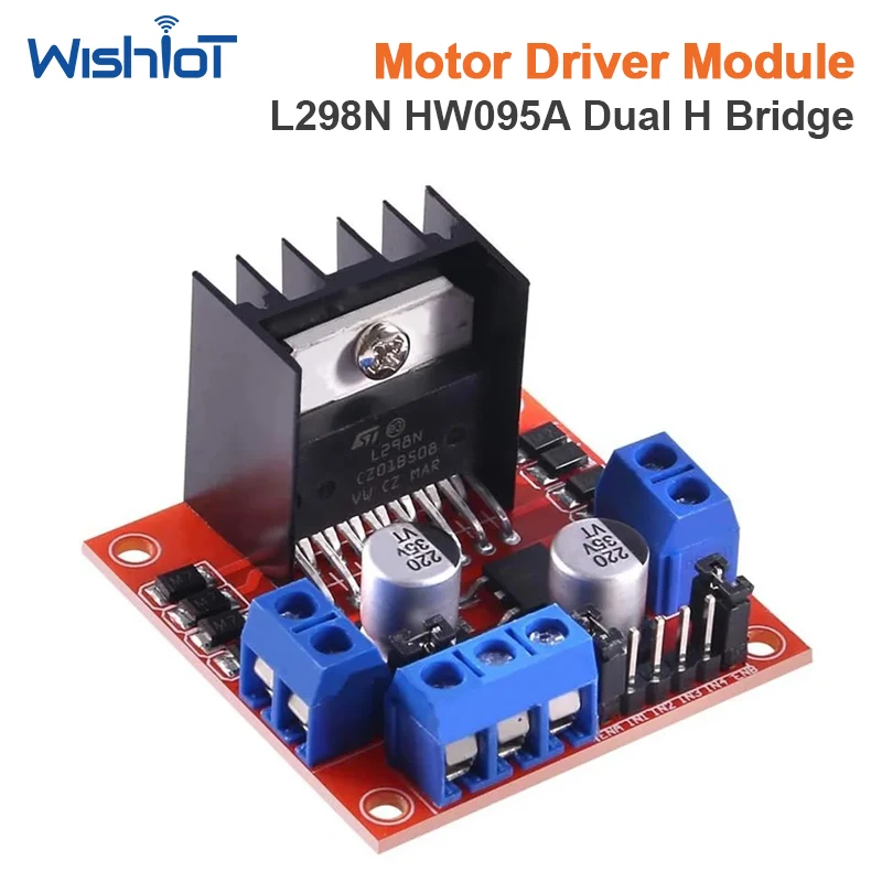 L298N Motor Driver Board Module HW095A for DC Stepper Smart Car Vehicle Controller Model Parts Components
