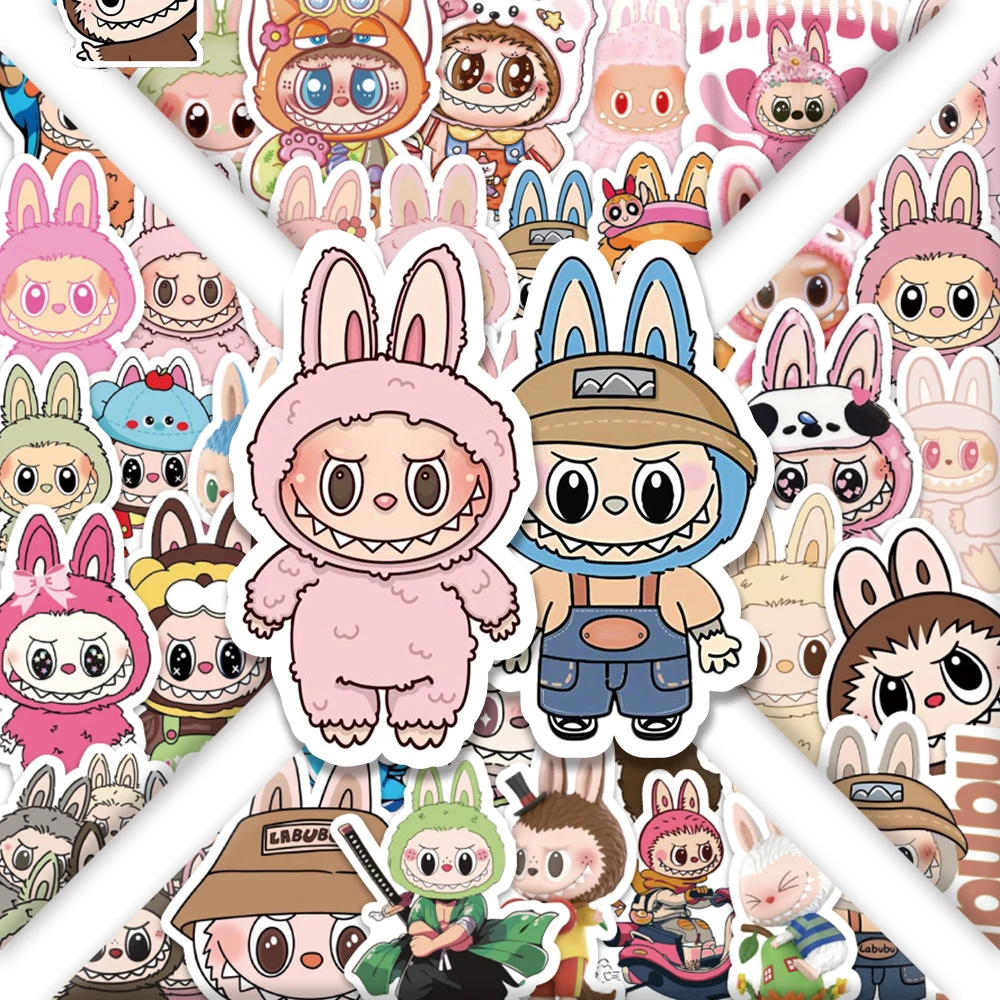 

10/30/51pcs Kawaii Labubu Monster Cartoon Stickers Cute Graffiti Decals for Kids Toy Notebook Suitcase Phone Sticker Decoration