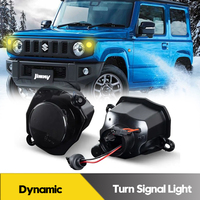 2Pcs LED Dynamis Front Bumper Side Marker Lights Turn Signal Lamps For Suzuki Jimny JB64 JB74 2019-2022 Car Accessories Canbus