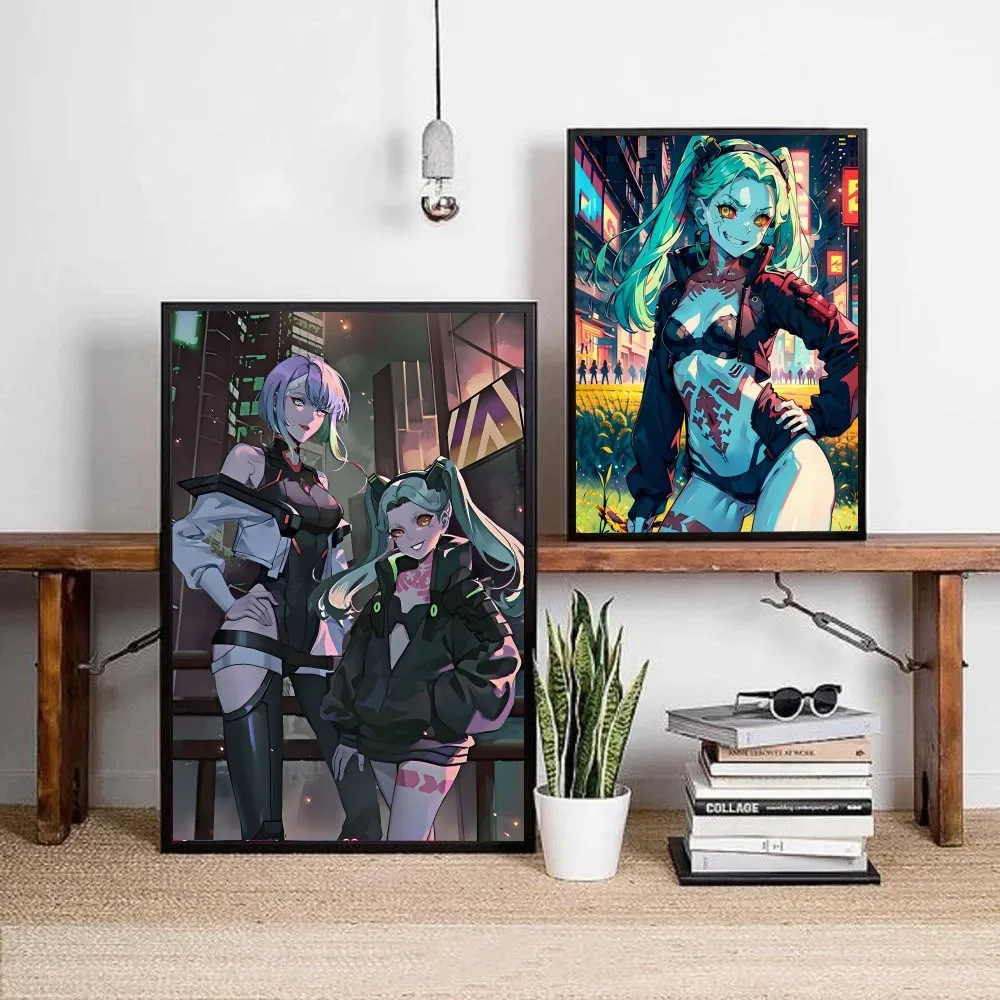 Rebecca C-Cyberpunks-E-Edgerunners Poster DIY Kraft Paper Vintage Poster Wall Art Painting Study Stickers Big Szie Wall Painting