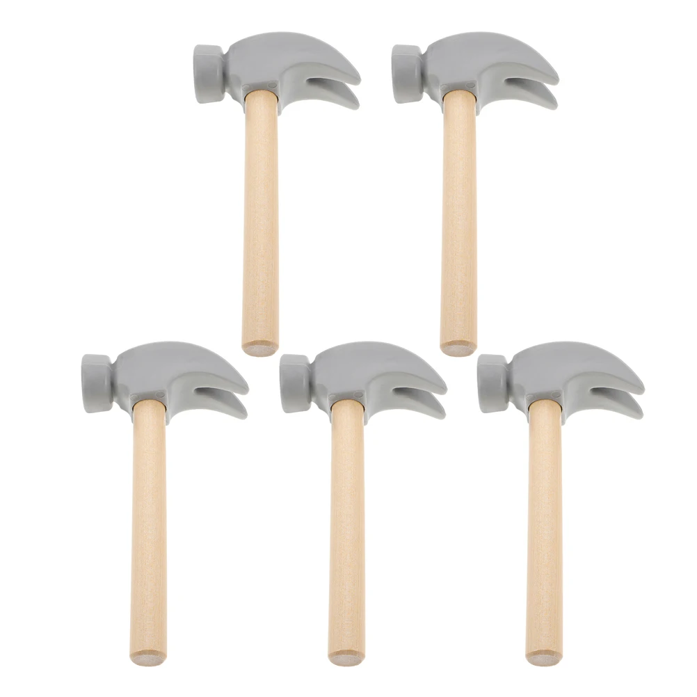 ชุดค้อนไม้ 5 ชิ้น สำหรับเด็กเล็ก พัฒนาทักษะกล้ามเนื้อมัดเล็ก เครื่องมือจำลองการซ่อมบำรุง ของเล่นเคาะตีสำหรับเด็ก ของขวัญวันเกิด