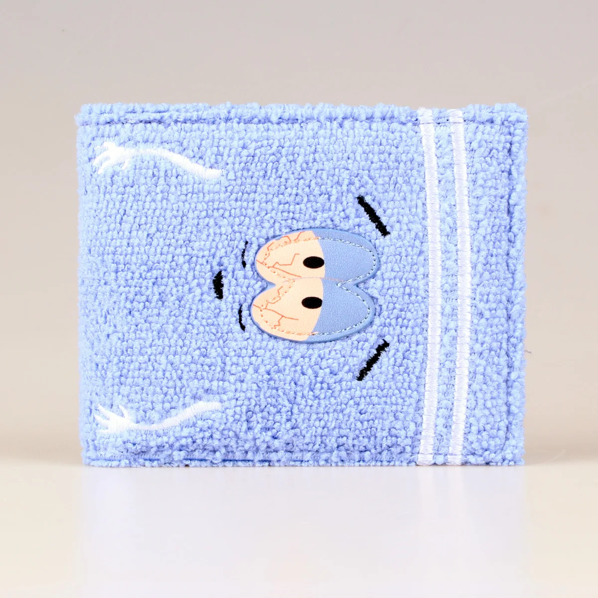 محفظة عصرية مطرزة من قماش المنشفة، حامل بطاقة الهوية الشخصية المصممة #2