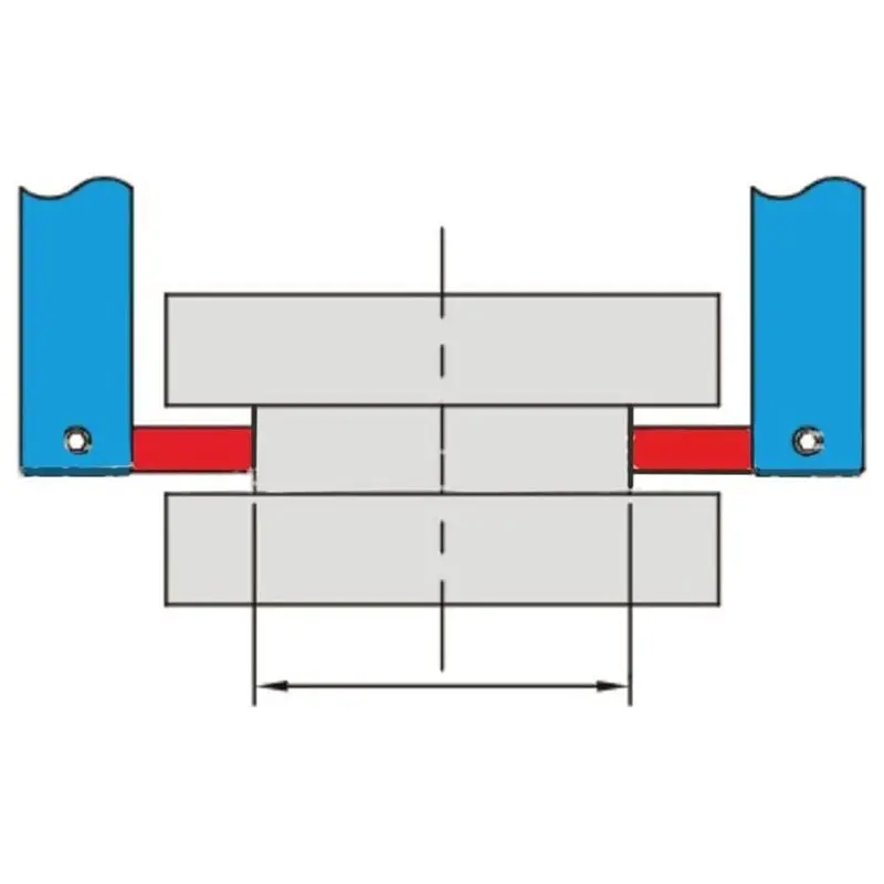 B62B-내부 외부 홈 계단 측정용 디지털 캘리퍼 액세서리 키트 8개 측정 포인트, 2개 클램프, 1개 렌치 도구