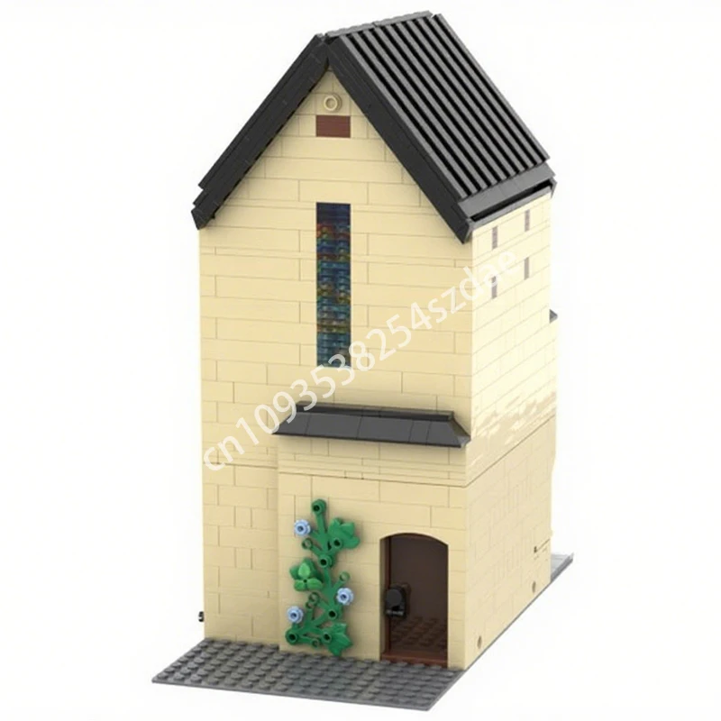 

1272pcs MOC Guitar Shop Modular Buildings Building Blocks Education teenager Christmas toy Gift Model Adult Constructing