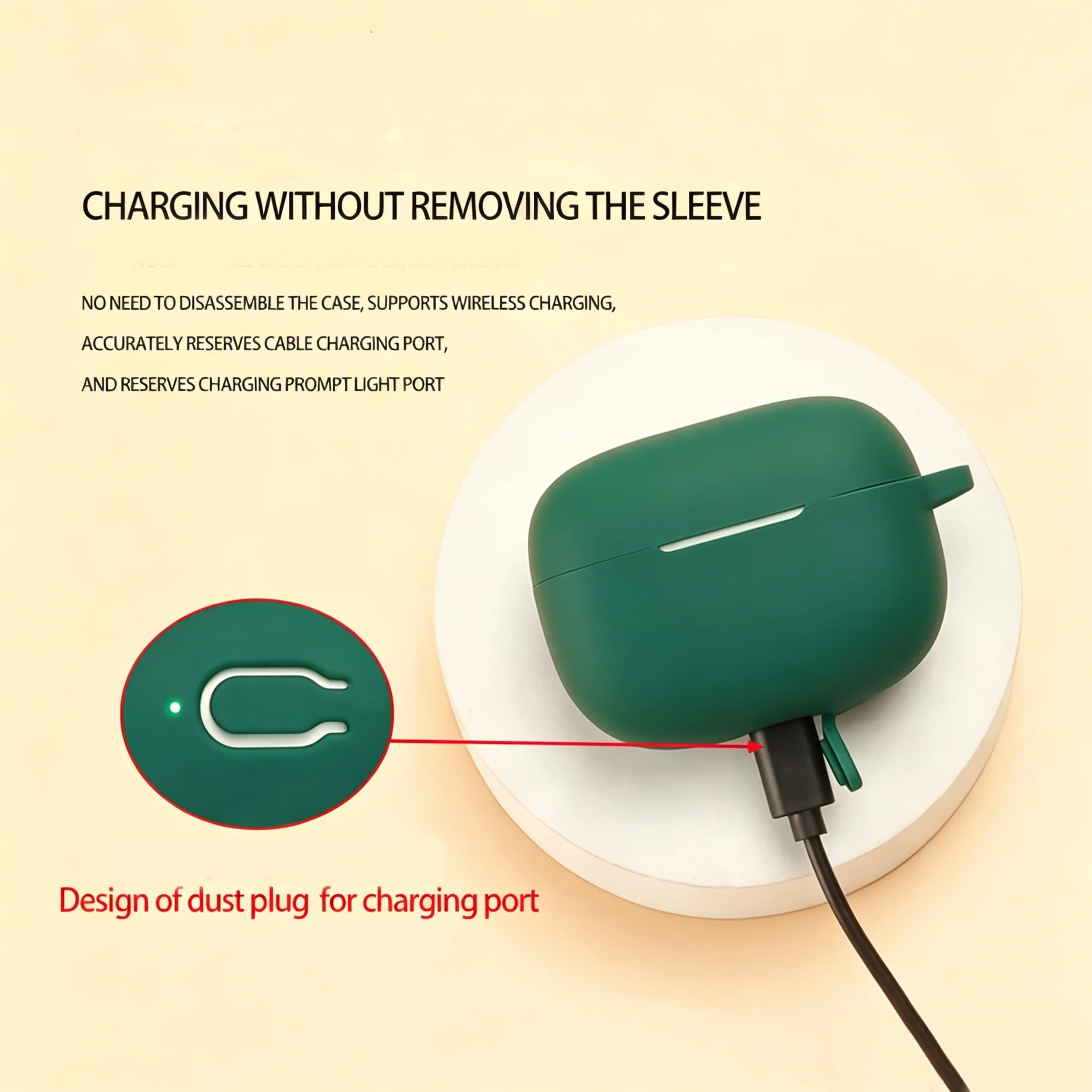 Shockproof Soft Silicone Earbud Protective Sleeve For Buds 2Pro Wireless Earphones Anti-Scratch Full Wrap Protective Cover Shell