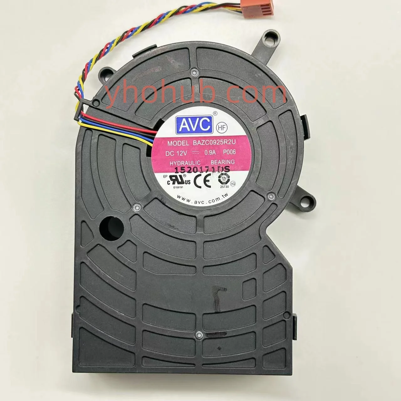 

AVC BAZC0925R2U P006 Server Cooling Fan DC 12V 0.90 4-Wire