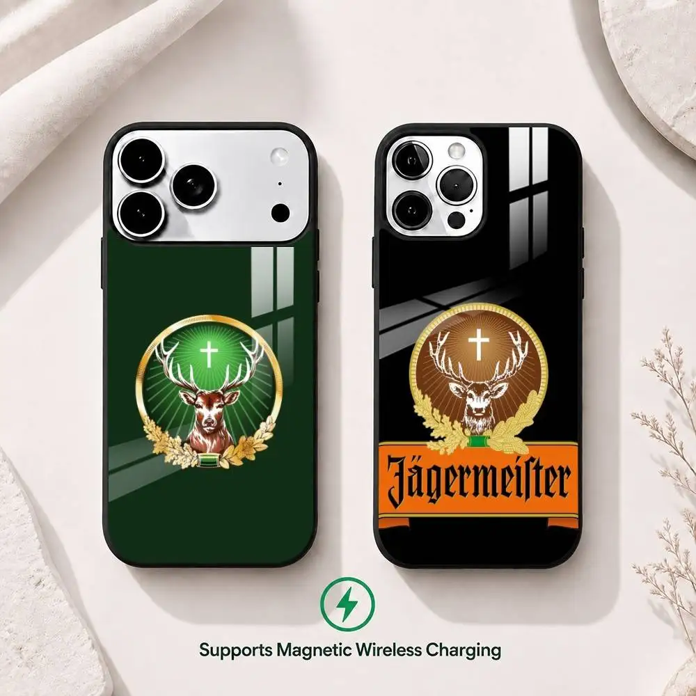 

Fashion Jagermeister Gift Phone Case For iPhone17,16,15,14,13,12,11 Plus,Pro Supports Magnetic Wireless Charging