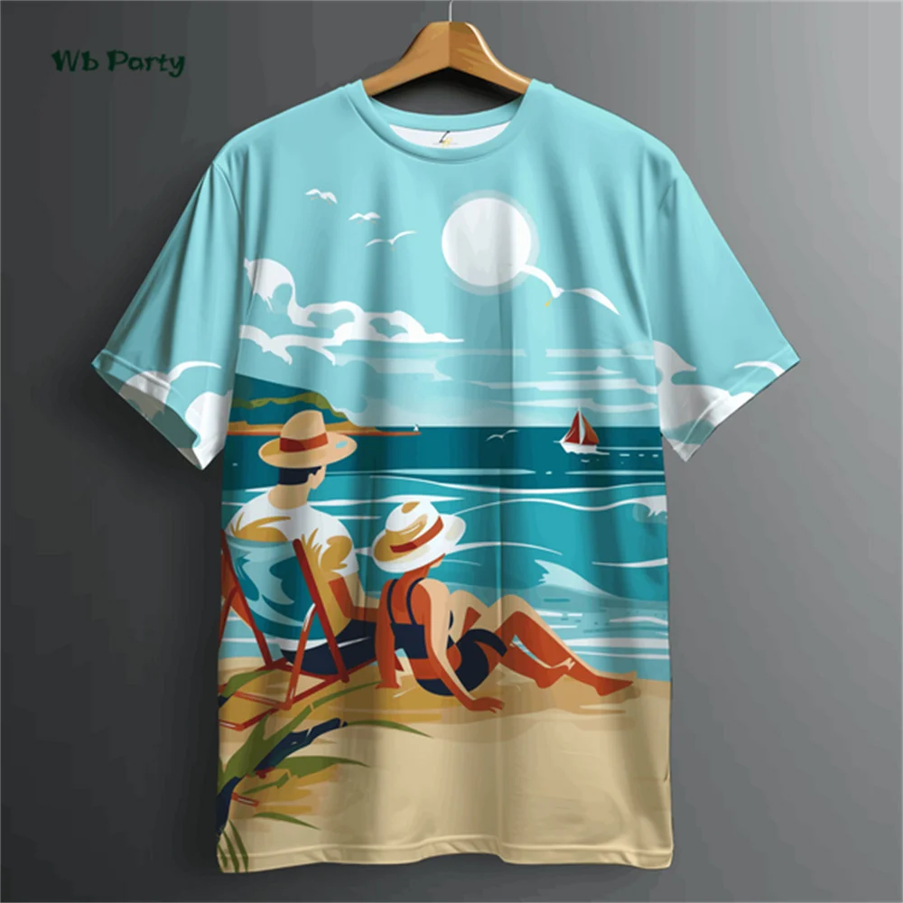 Funny T-Shirts for Men 3D Print Short Sleeve T-Shirt Oversized Summer Tops Fashion Casual T-Shirt Graphic T-Shirt Men's Clothing
