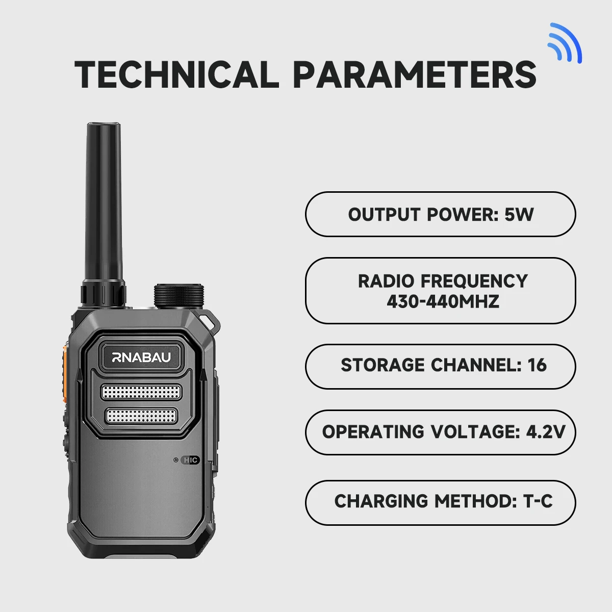 Mini Walkie Talkie X3 16CH UHF 5-10Km 430-440MHz 8000mA Long Range Two Way Radio Portable PTT Compatible with Baofeng Radios