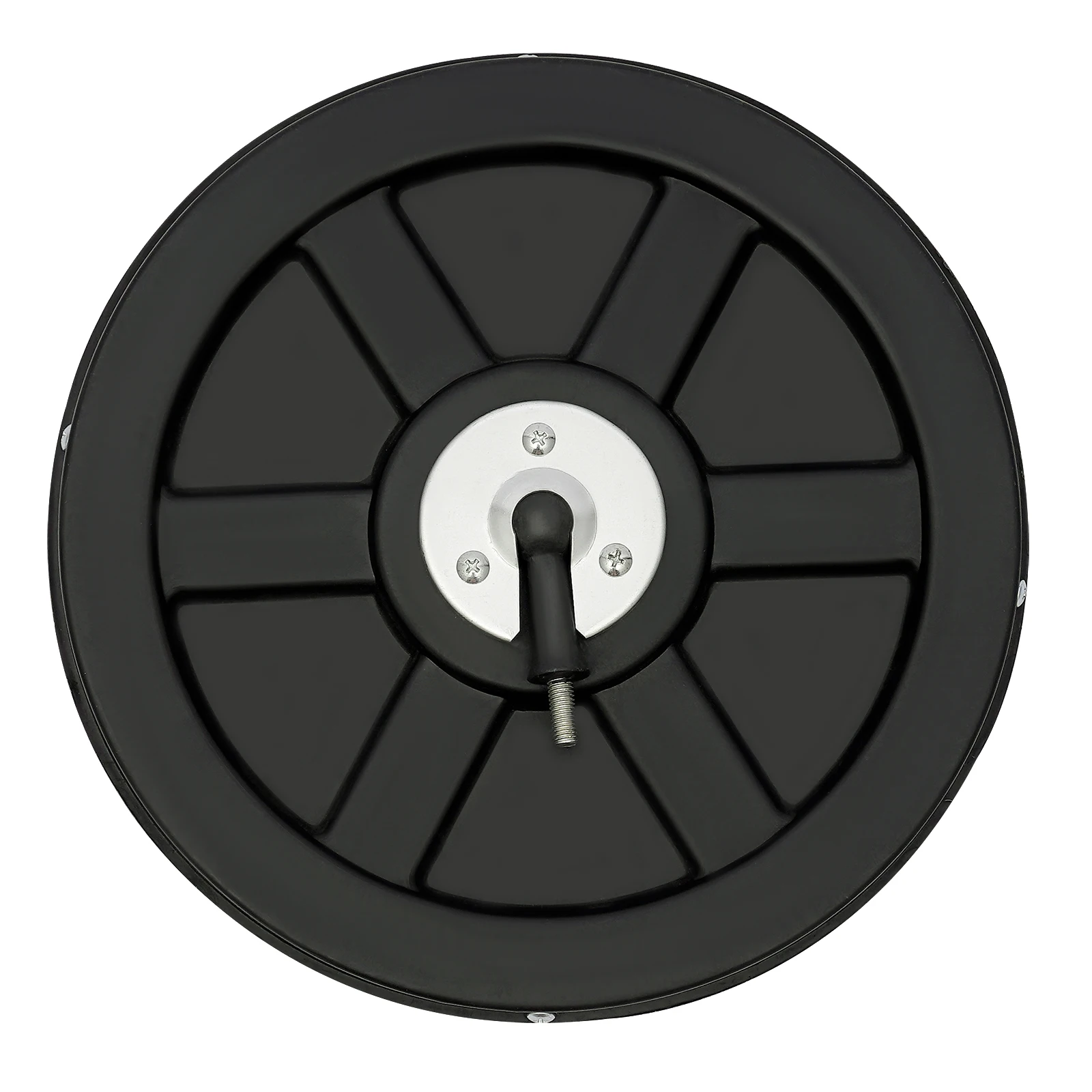 Specchio angolare convesso per interni nero da 12", ampia vista e angolo regolabile, per macchie cieche per garage/ufficio/negozio