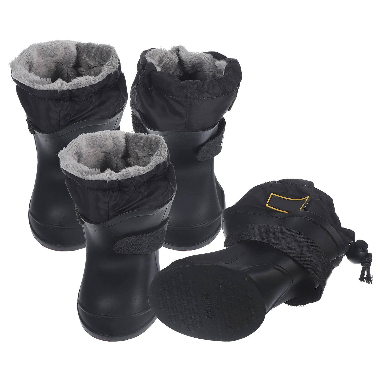 

4 Pcs Waterproof Pet Rain Boots Shoes Medium Silica Gel Dog Practical Long-lasting