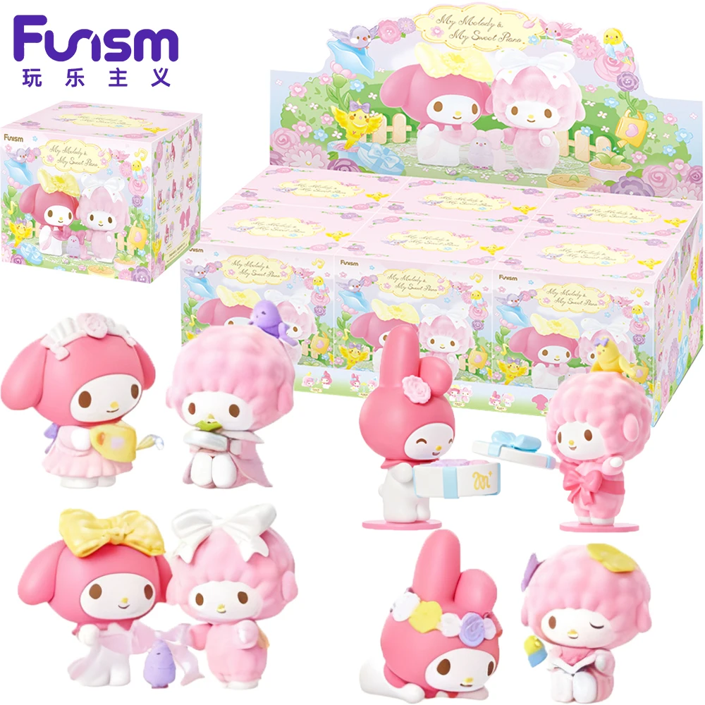 

New Genuine Funism My Melody & My Sweet Piano Little Bird Adventure Series Blind Box Cute Cartoon Desktop Decor Trendy Toy Gifts