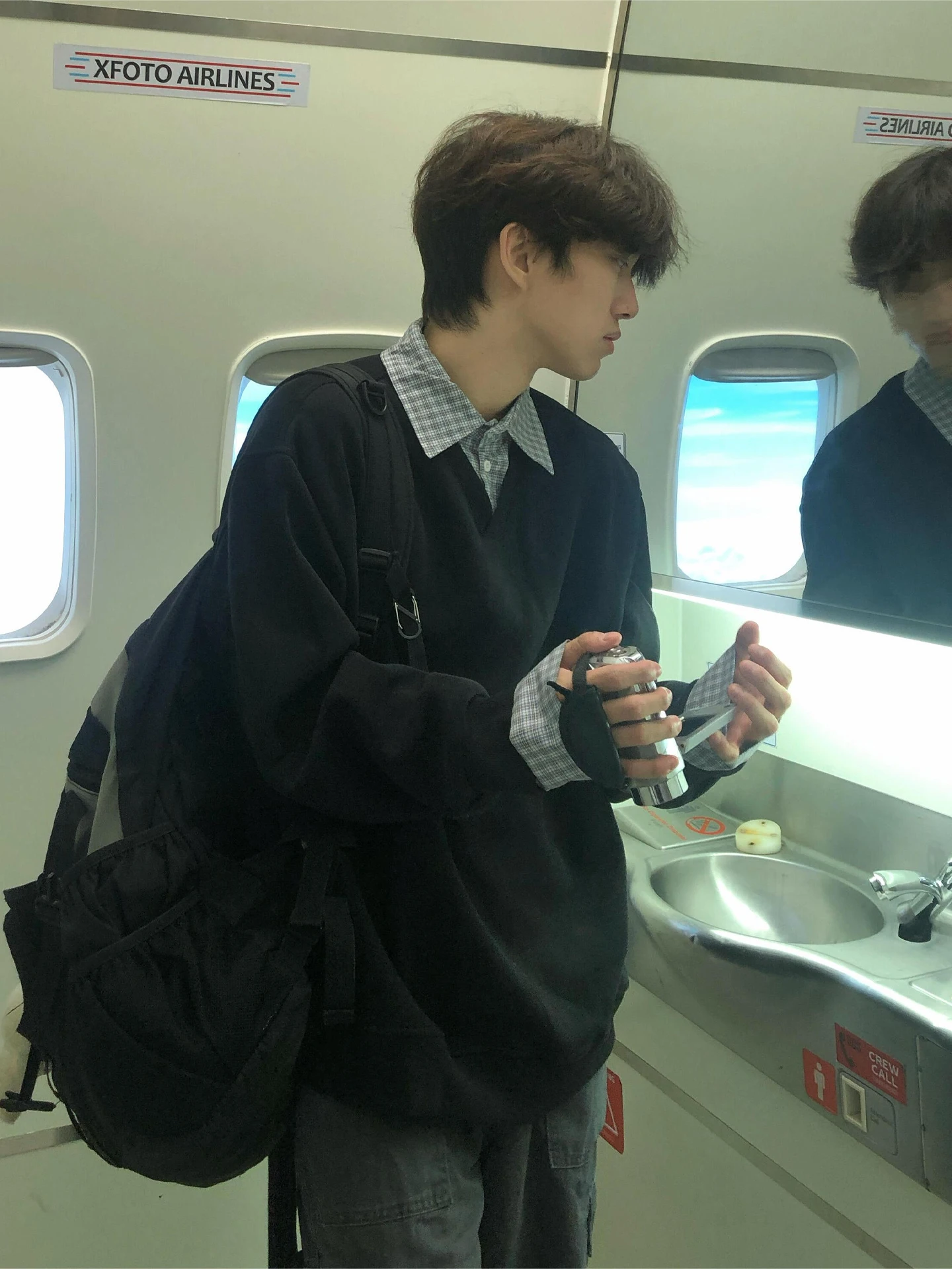 

Мужская толстовка с воротником-стойкой и длинными рукавами в американском стиле, имитация двухслойности, осенне-зимняя, винтажная, в университетском стиле, премиум-класса