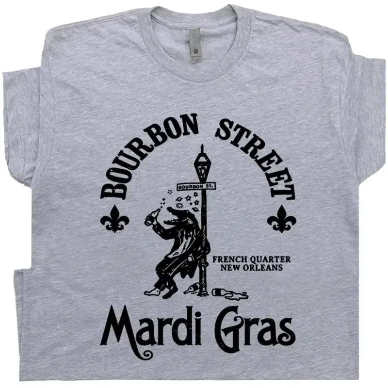Mardi Gras T Shirt New Orleans Vintage Beer Famous Bar Pub Alligator Band Tee