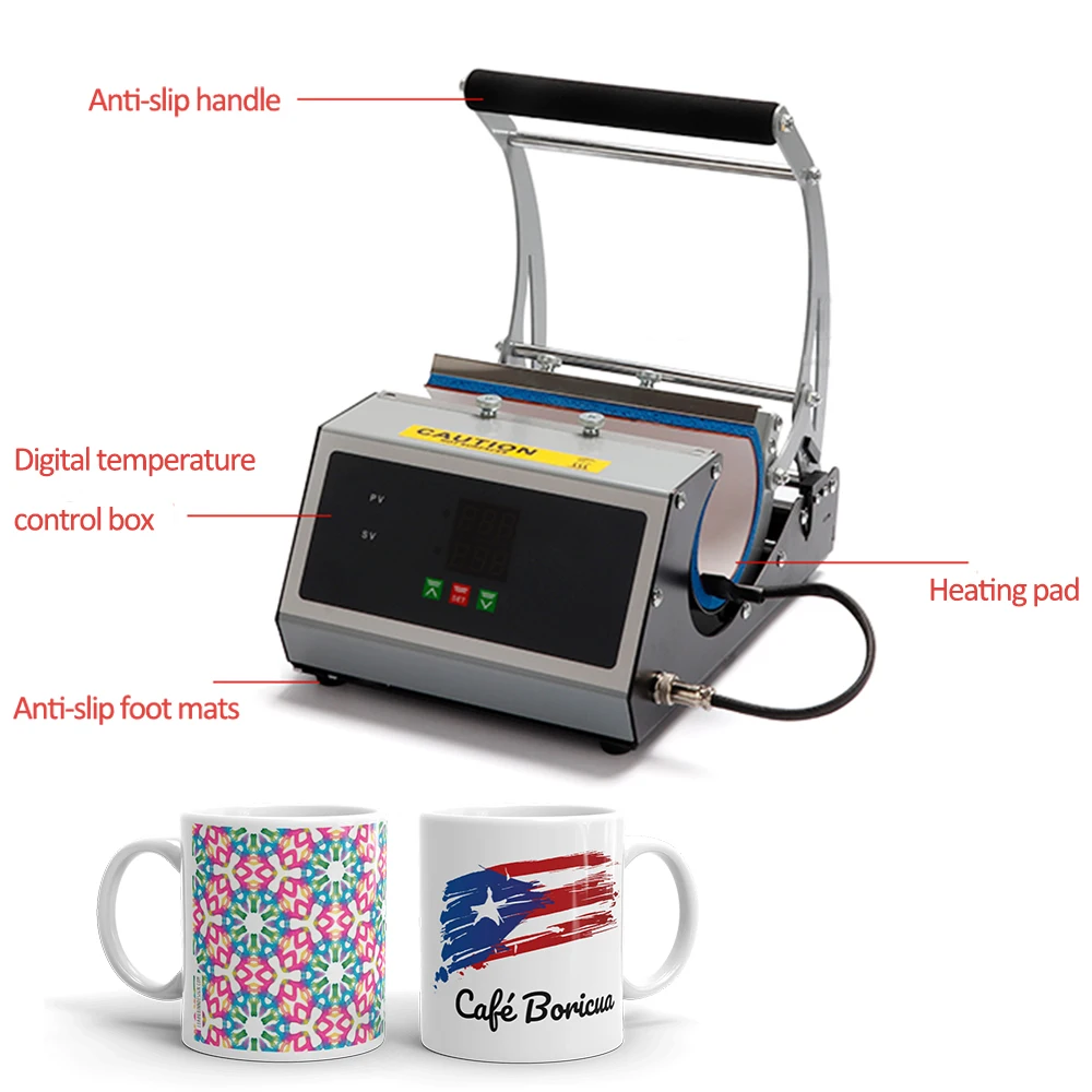 High Quality New Condition Digital Manual Flatbed Heat Press Machine Auto Skinny Tumblers & Caps Printer Used Mug Plate Printing