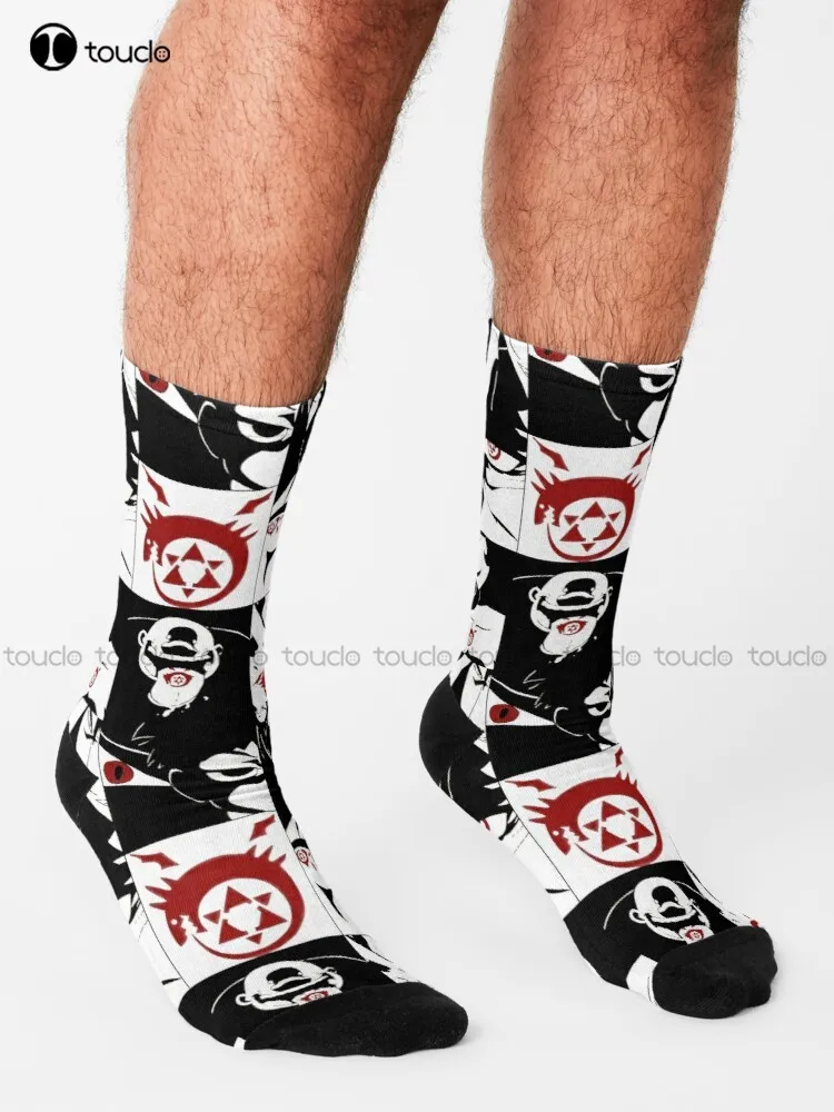 Full Metal Alchemist Homunculus Socks Halloween Socks Women Personalized Custom Unisex Adult Teen Youth Socks 360° Digital Print