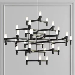 Modern Luxury Foyer G9 Led Chandelier Lustre Metal Pendant  Lighting Stairs Hanging Lamp Deco  Indoor Light Fixture