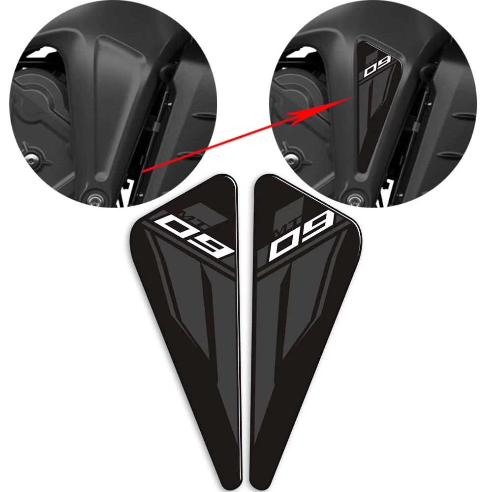 Tank Pad 3D Resin DecorationSuitable For Yamaha MT09 MT FZ 09 SP MT-09 Motorcycle Accessory Fuel Stickers 2021 2022 view 3
