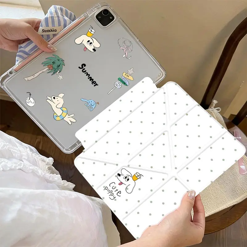 Multi View Angles 3+Y Fold Case For iPad10.2 7/8/9th 4/5th 10.9 IPad Mini6 8.3 Pro 11 2024 iPad A16 2025 11th Air11/13inch