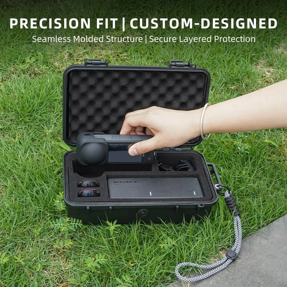 New Waterproof Carrying Case Portable Durable Protective Box Shockproof Storage Bag for Insta360 X5 Action Camera Accessories