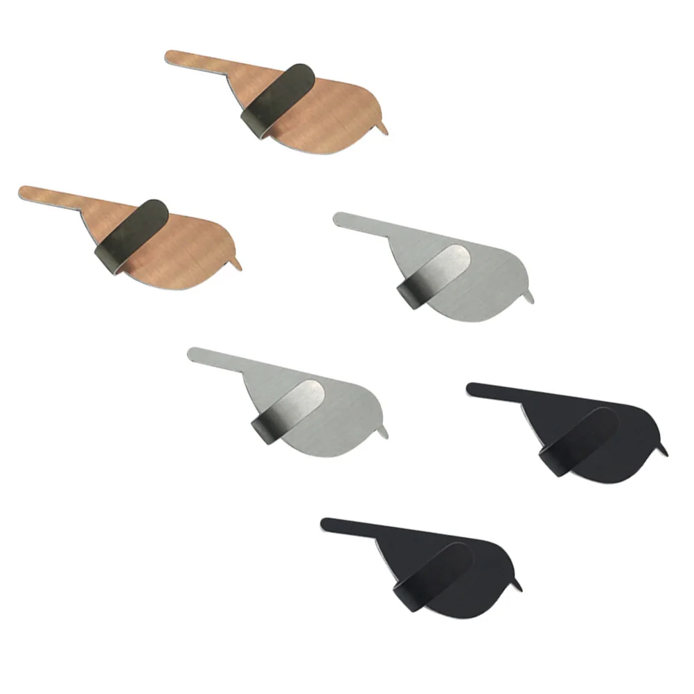 

6pcs Bird Design Adhesive Wall Hooks Stainless Steel Bathroom Towel Hangers Coat Hat Stick Hooks Anti-Rust Home Kitchen