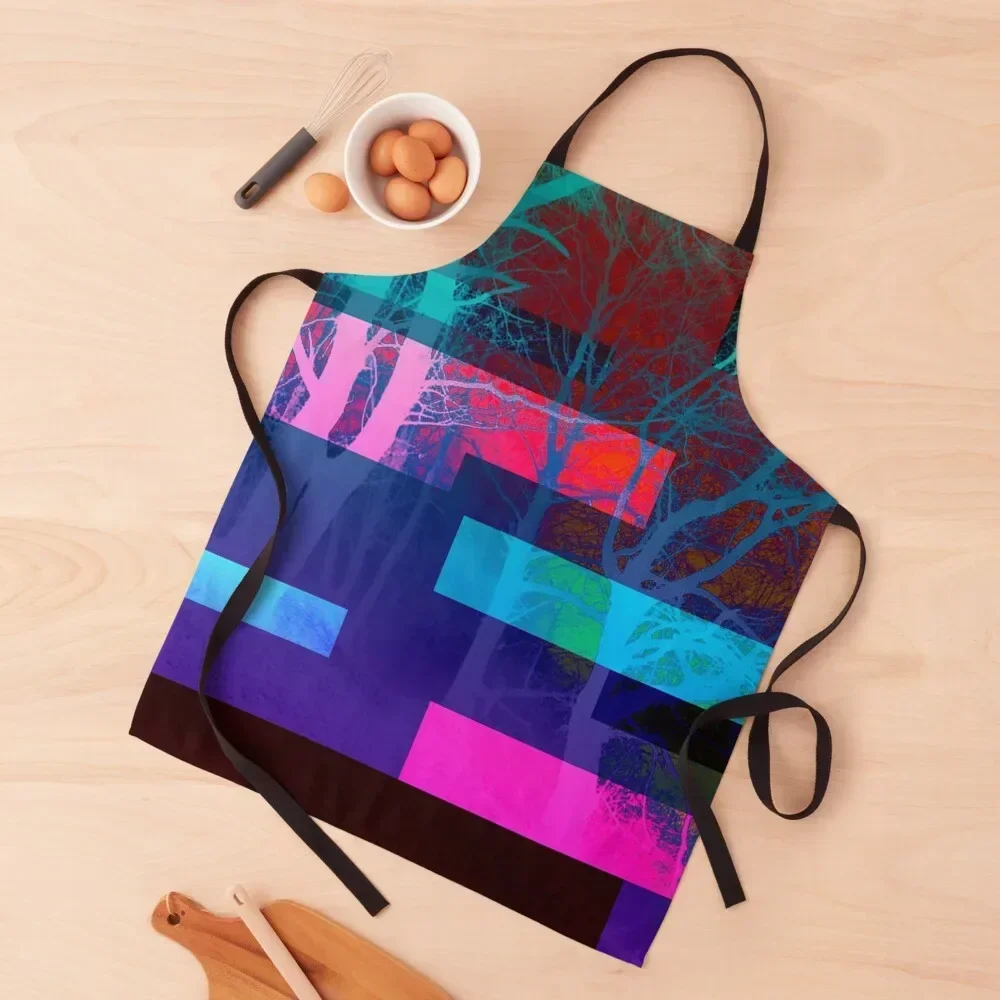 

trees in the night Apron Art For Cooking home women for women with pocket Apron