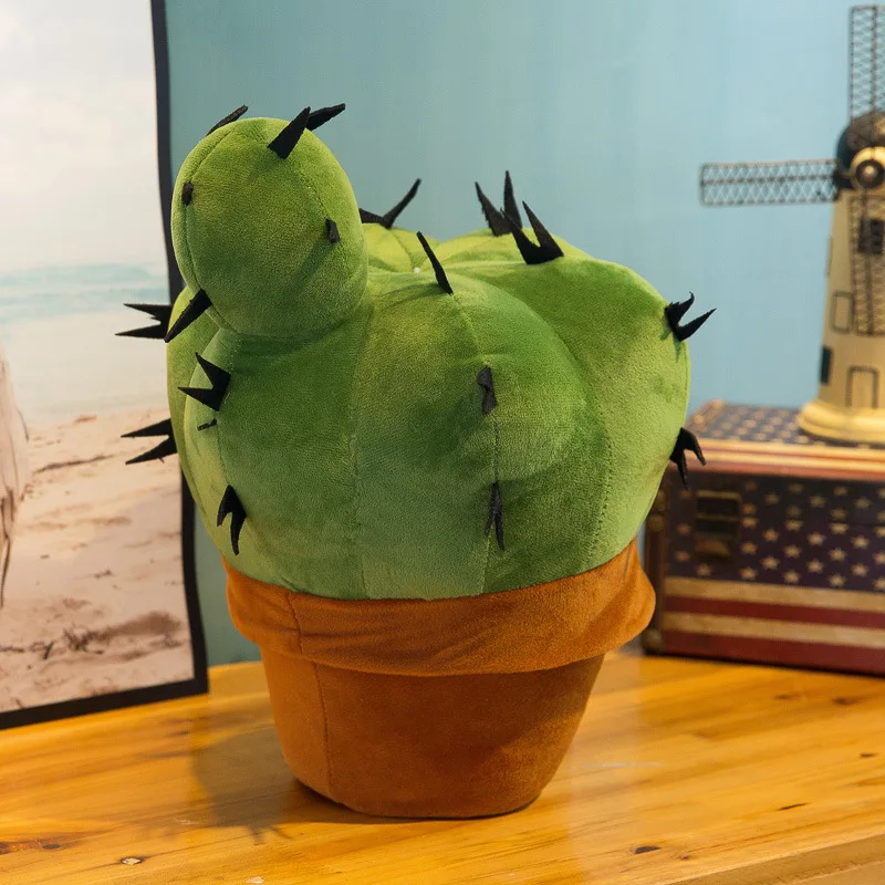 Simulazione Cactus cuscino pianta farcita morbido peluche in vaso Cactus cuscino ufficio divano auto cuscino decorazioni per la casa ornamento