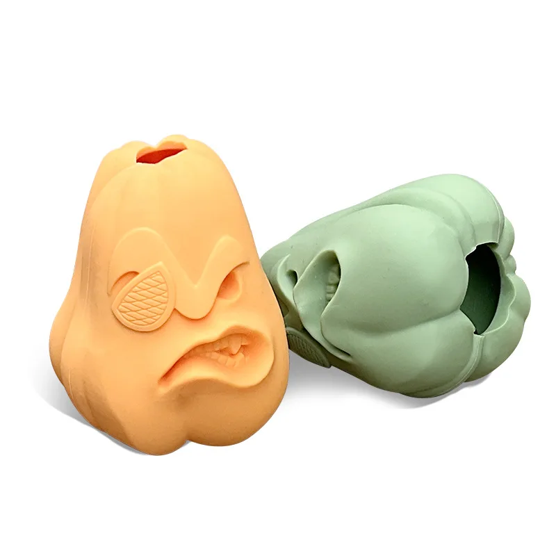 Silicone Anti-Bite Toys para Animais de Estimação, Cão, Gato, Comida, Sobremesa, Frozen, Açúcar, Abóbora, Cabeça, gráficos pirata, Novo