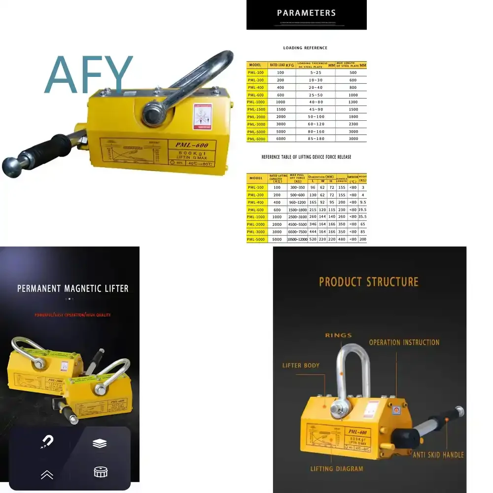 Hot Sale 600 KG Super Permanent Magnetic Chuck Plate Lifter for CNC Machine for Milling Machine for Grinding Machine for