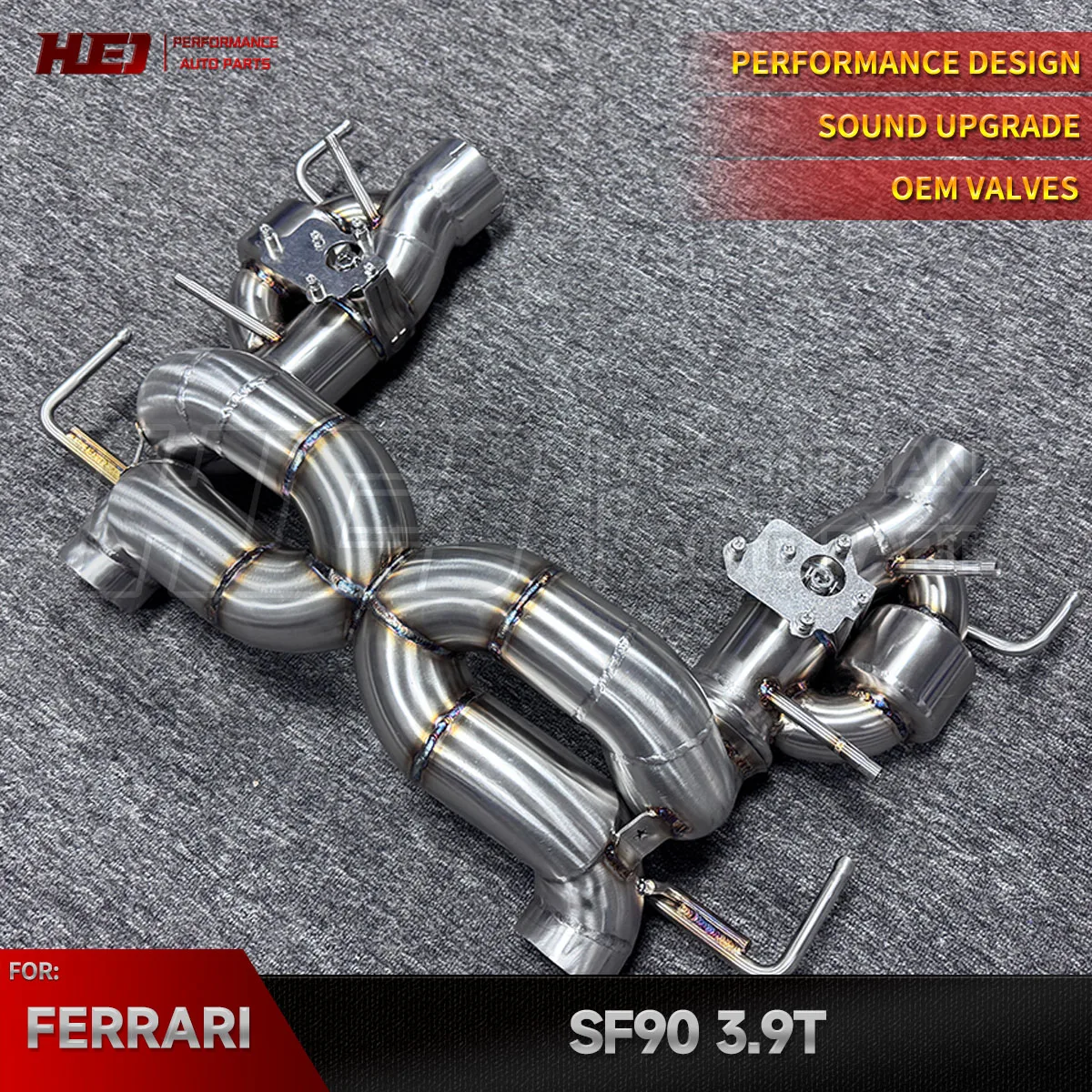 Superior Quality SUS304 Catback Racing Sport Exhaust for Ferrari SF90 3.9T V8 2019-2023 Catback Exhaust