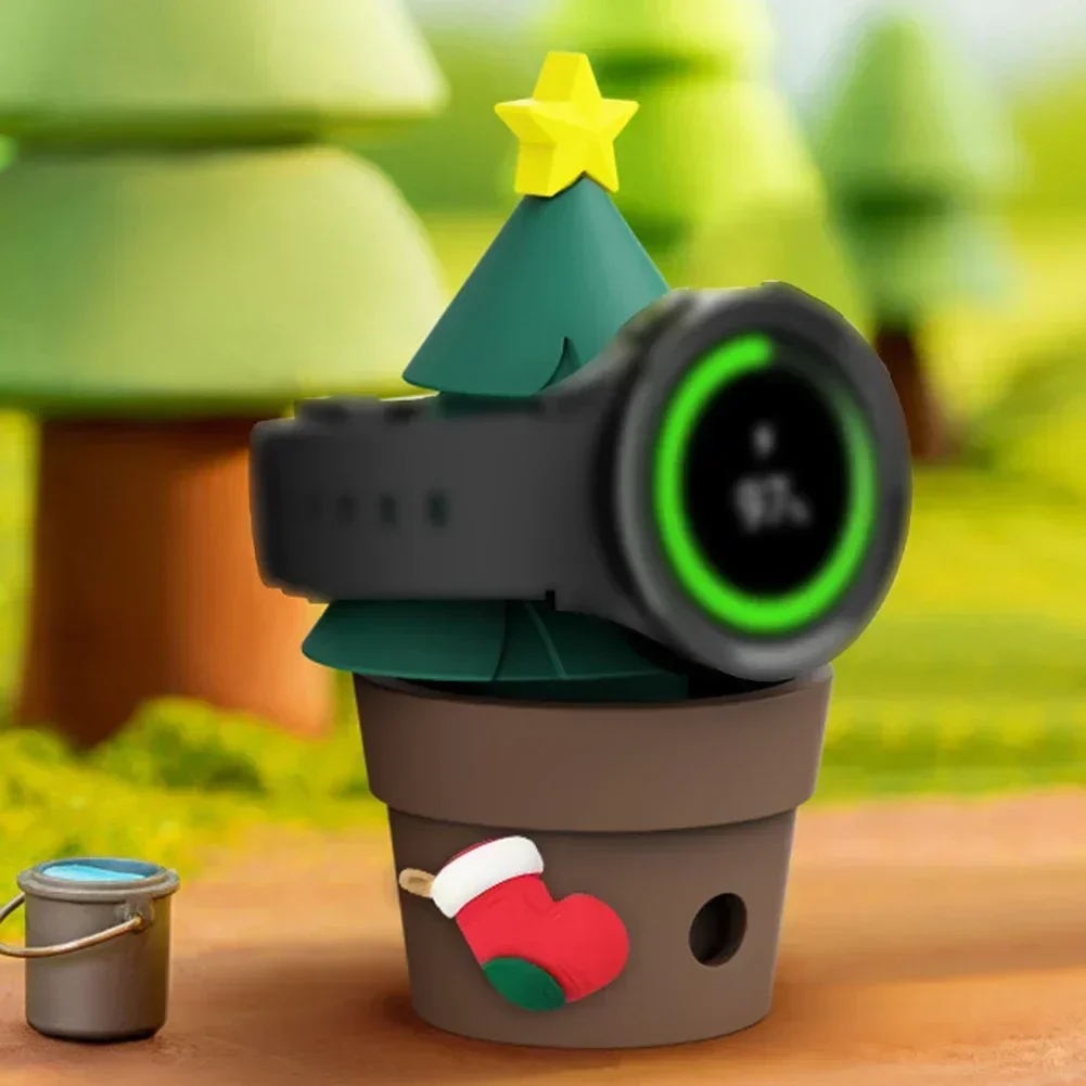 

Силиконовая подставка для зарядного устройства для Samsung Galaxy Watch 8, компактный стильный держатель для зарядной док-станции, аксессуары для умных часов